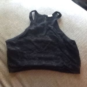 Black halter top